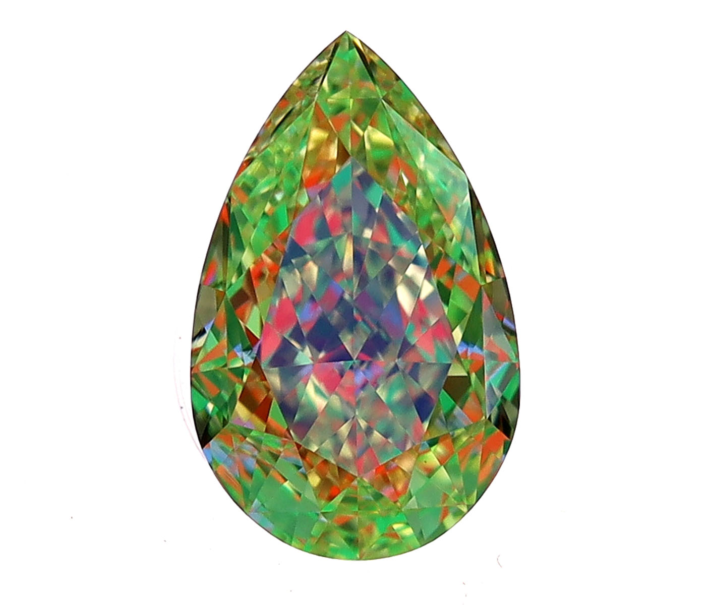 1ct Fancy Natural-even Yellow Pear Natural Diamond