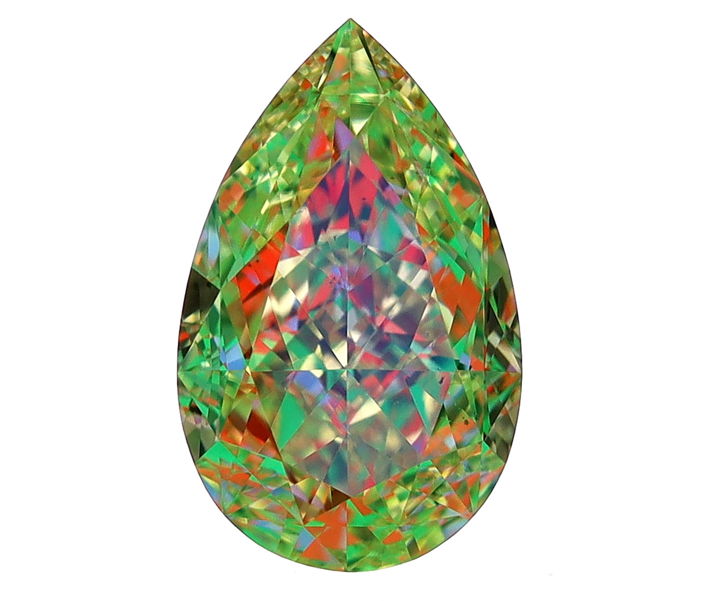 1.33ct Fancy Natural-even Yellow Pear Natural Diamond